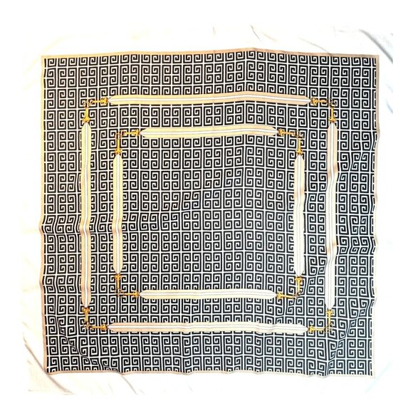 2/$30 NEW Colorful Painted Geometric Pattern Black White Beige Gold Accents - Picture 3 of 8